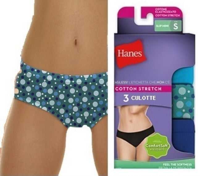 Hanes Womens Cotton Stretch Low Rise Brief With ComfortSoft