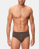 Pack of 3 Men's Semi-Short Briefs, 100% Cotton- 80/1TI