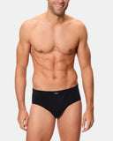 Pack of 3 Men's Semi-Short Briefs, 100% Cotton- 80/1TI