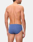 Pack of 3 Men's Semi-Short Briefs, 100% Cotton- 80/1TJ