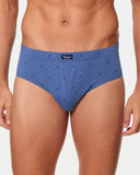 Pack of 3 Men's Semi-Short Briefs, 100% Cotton- 80/1TJ