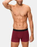Pack of 2 Premium Sensitive Closed Boxer Shorts, Deep Blue and Wine- ASA0C7M- 1RI