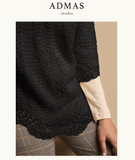 ADMAS Romantic Poncho- 67218- Black