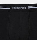Men’s Long Boxer Shorts with extra-soft waistband and smart compression, BLACK  F9I