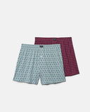 Pack of 2 Men's Open Boxers, 100% Kintted cotton- 100/ BW9