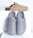 ADMAS Women's Nordic Slippers 69042 GREY & BEIG