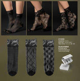 ADMAS Women's Romantic Knee-High Socks 21425 Assorted Pack of 3