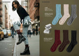 ADMAS Women's Regular Calf Textured Socks  21069 Assorted Pack of 3