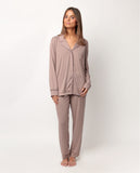 67155 ADMAS CLASSIC Women's Warm Soft Sleep Dressing Gown MOKA