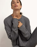 64638 ADMAS HOME Women's Comfy Look Long Sleeve Pyjamas GREY