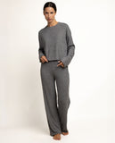 64638 ADMAS HOME Women's Comfy Look Long Sleeve Pyjamas GREY