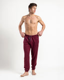 64002  ADMAS MAGNIFIC Collection Men's Warm Milano Long Trousers, Navy & Bordo