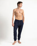 64002  ADMAS MAGNIFIC Collection Men's Warm Milano Long Trousers, Navy & Bordo
