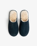 ADMAS Men's Navy Suede Slippers 69045