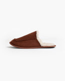 ADMAS Men's Brown Sherpa Slippers 69047
