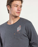 64187 ANTONIO MIRO Men's Watch Long Sleeve Pyjamas HEATHER GRAY