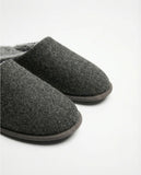 ADMAS Men's Classic Furry Slippers 69225 GREY
