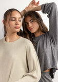 64638 ADMAS HOME Women's Comfy Look Long Sleeve Pyjamas GREY