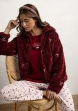 64626 ADMAS Women's Long Sleeve Pyjamas Red