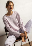 64502 STAY AT HOME Women's Mauve Long Sleeve Pajamas Winter Nights MAUVE