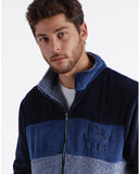 67023 LOIS Men's Warm Long Sleeve Motorbike Jacket NAVY