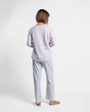 64502 STAY AT HOME Women's Mauve Long Sleeve Pajamas Winter Nights MAUVE